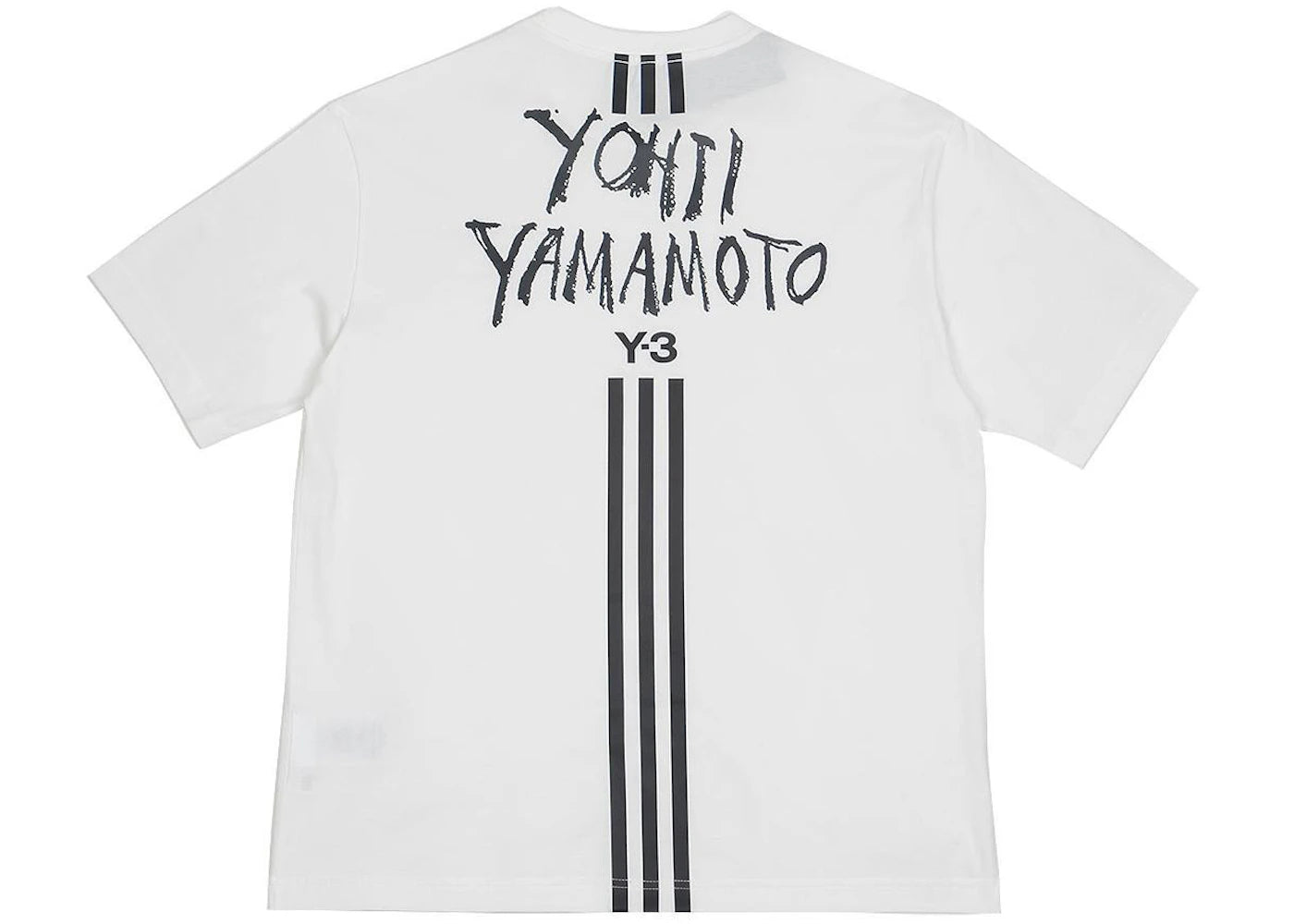 adidas Y-3 Signature Graphic Short Sleeve Tee White - vue secondaire A