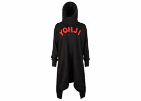 adidas Y-3 Women Yohji Letters Full Zip Long Hoodie Black/Red - vue 360