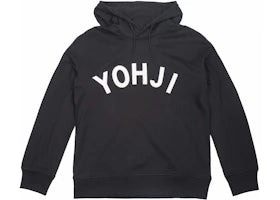 adidas Y-3 Yohji Letters Hoodie Black/Off White - authentic adidas apparel