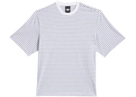 adidas Yarn Dye Tee White/Dark Blue