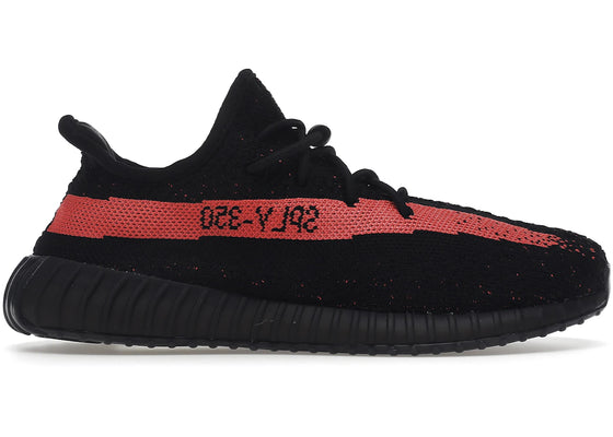 adidas Yeezy Boost 350 V2 Core Black Red (Kids) sneakers - authentic streetwear shoes