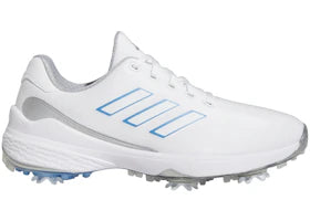 adidas ZG23 Golf Cloud White Blue Fusion Met. Silver Metallic (Women's)