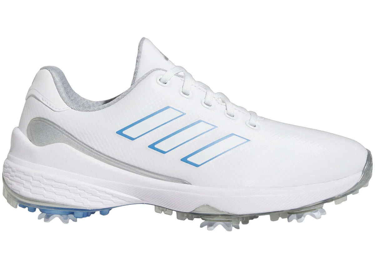 adidas ZG23 Golf Cloud White Blue Fusion Met. Silver Metallic (Women's) - vue secondaire A