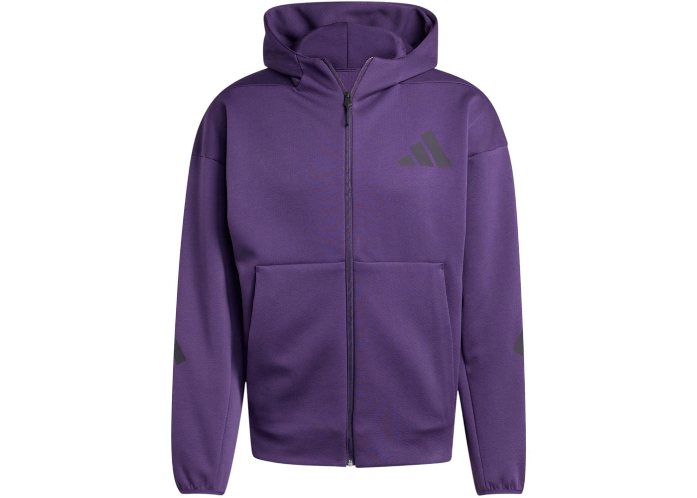 adidas Z.N.E. Full-Zip Hooded Track Jacket Aurora Plum - vue 360