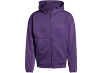 adidas Z.N.E. Full-Zip Hooded Track Jacket Aurora Plum
