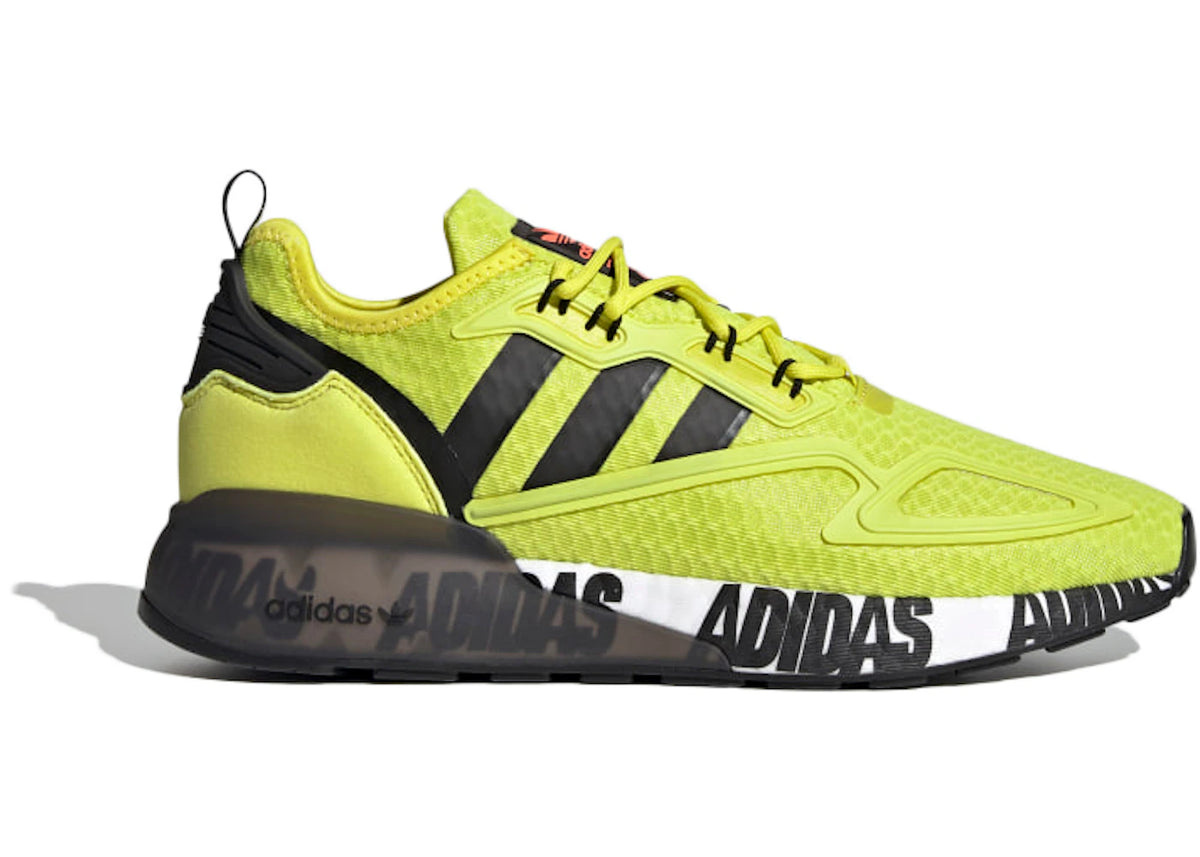 adidas ZX 2K Boost Bold Logo Graphic Acid Yellow - vue secondaire A