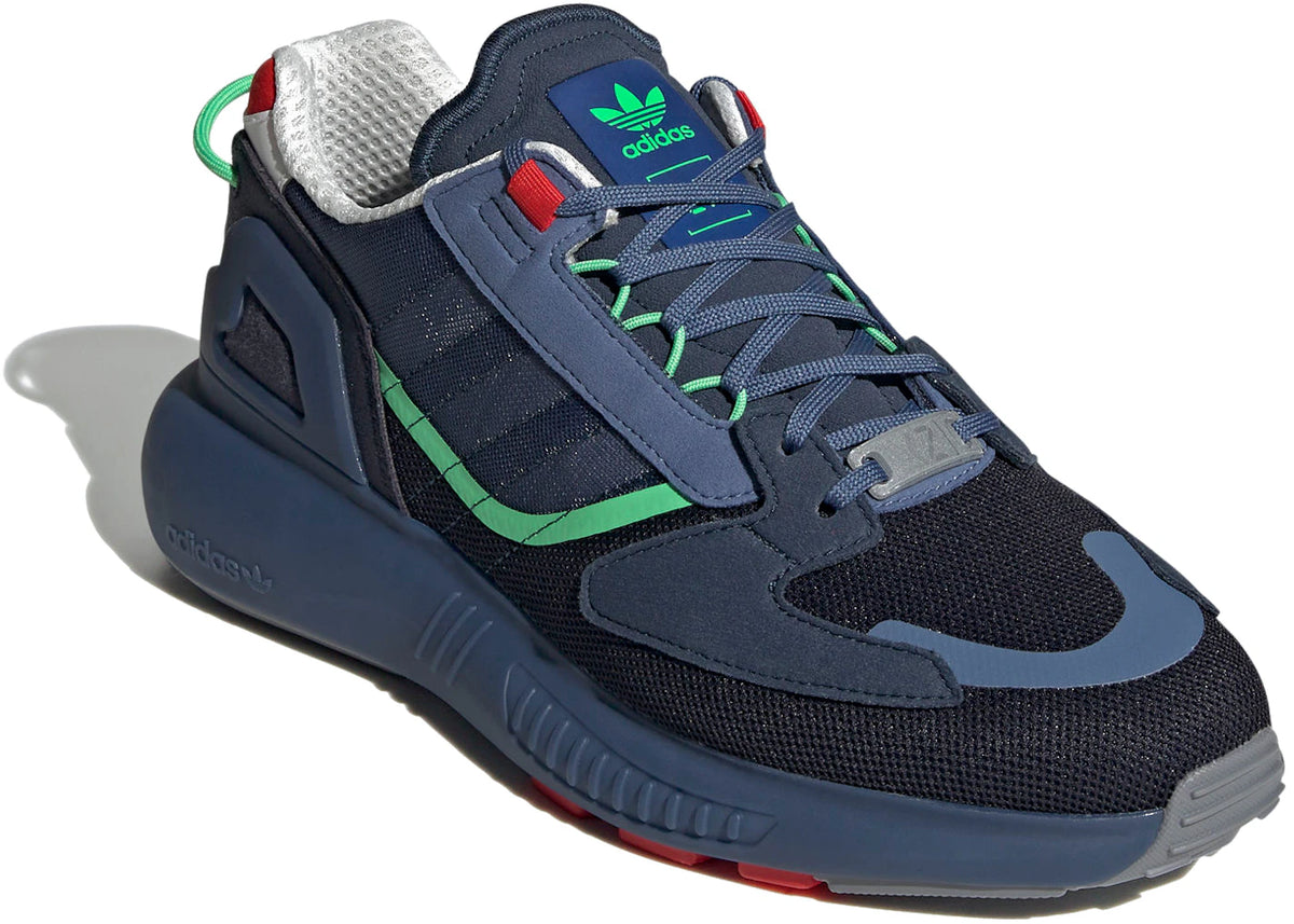 adidas ZX 5K Boost Navy Signal Green - vue secondaire A