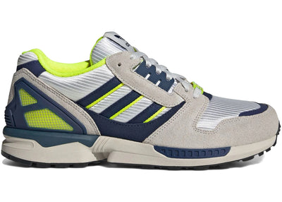 adidas ZX 8000 White Dark Blue Solar Yellow