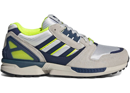 adidas ZX 8000 White Dark Blue Solar Yellow - authentic adidas sneakers