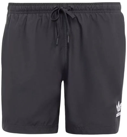 adidas Adicolor 3-Stripes 5-Inch Swim Shorts Black - authentic adidas apparel