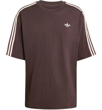 adidas Adicolor 3-Stripes Oversized Tee Aurora Coffee - authentic adidas product