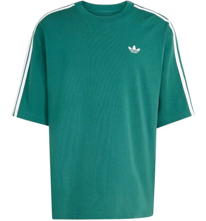 adidas Adicolor 3-Stripes Oversized Tee Collegiate Green - authentic adidas product