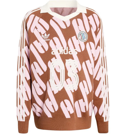adidas Adicolor Blokecore Polo Preloved Brown True Pink - authentic adidas product