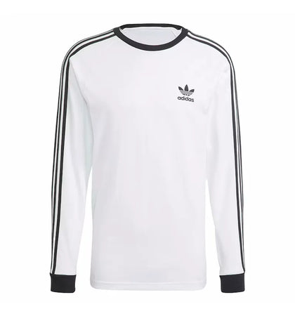 adidas Adicolor Classics 3-Stripes Long Sleeve Tee White - authentic adidas product