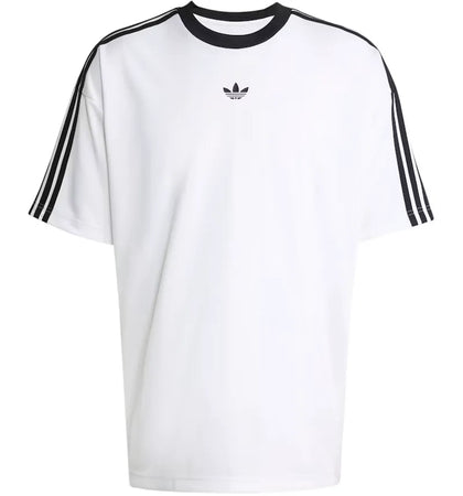 adidas Adicolor Jacquard Jersey White Black - authentic adidas apparel