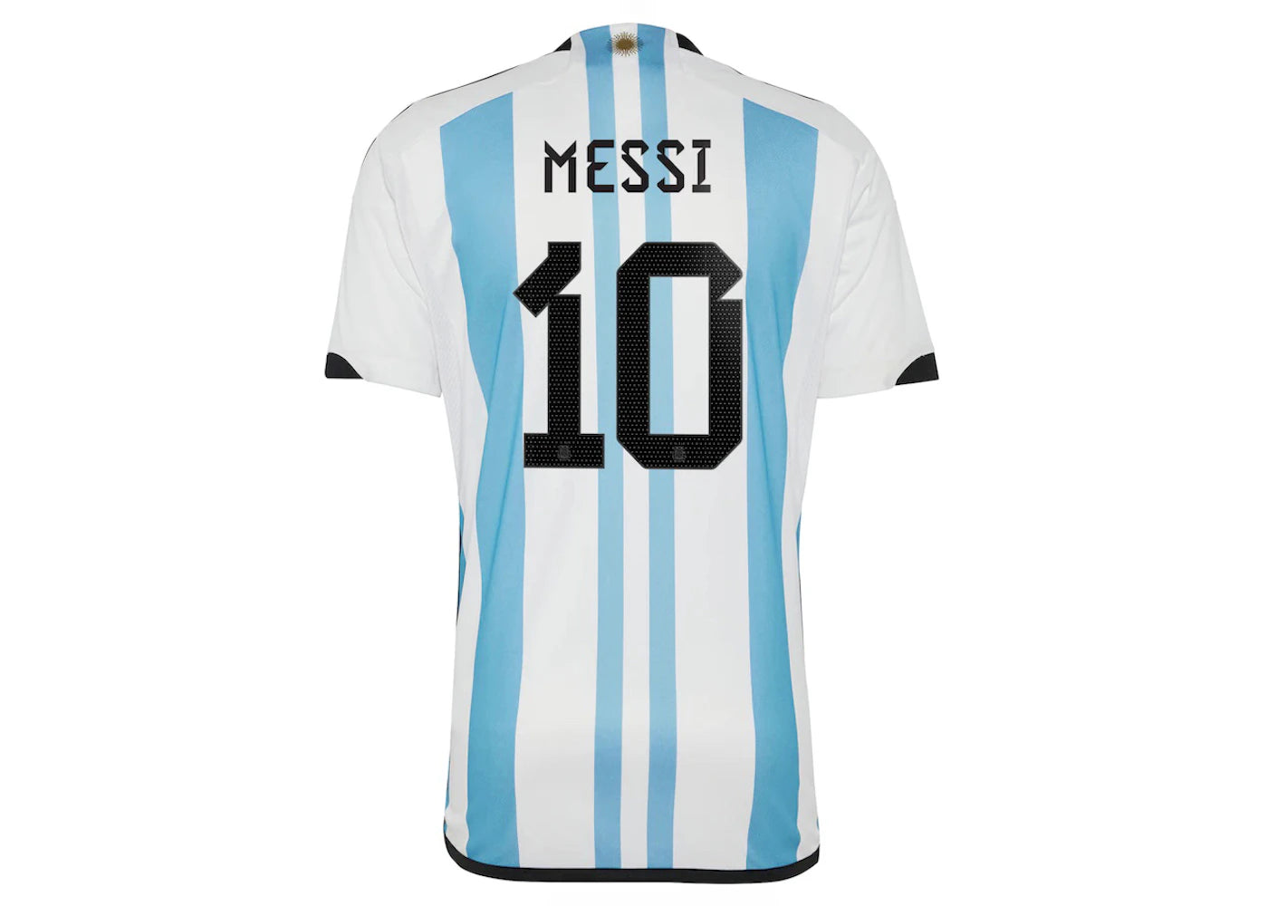 adidas Argentina 23/23 Messi Winners Home Replica Jersey White/Light Blue - vue secondaire A