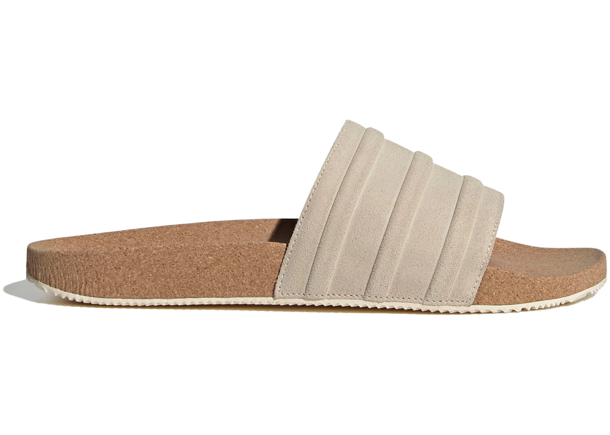 adidas adilette Premium Slides Wonder White Cork - vue secondaire A