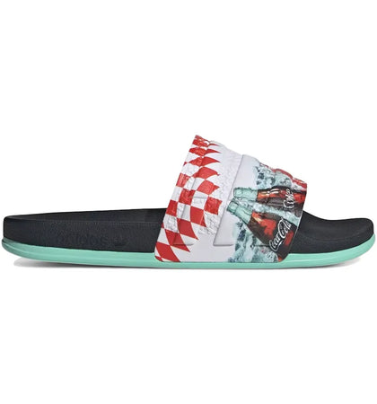 adidas Adilette CF Slides Coca-Cola Black White - authentic adidas sneakers