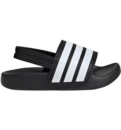 adidas Adilette Estrap Slides Core Black Cloud White (TD) - authentic adidas sneakers