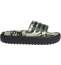 adidas Adilette Platform Slides Crew Green Core Black (Women's)
