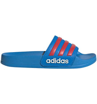 adidas Adilette Shower Slides Lucid Ray Blue Semi Lucid Red (GS)