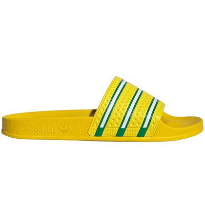 adidas Adilette Slides Team Yellow Green Off White - authentic adidas sneakers