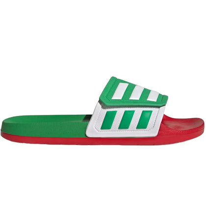 adidas Adilette TND Slides Vivid Green Cloud White Scarlet - authentic adidas sneakers