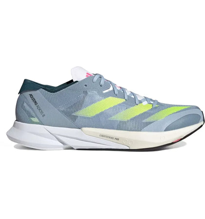 adidas Adizero Adios 8 Wonder Blue Lucid Lemon - authentic adidas sneakers