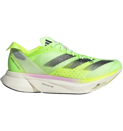 adidas Adizero Adios Pro 3 Aurora Black Zero Metalic Lucid Lemon (Women's) - authentic adidas sneakers