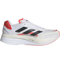 adidas Adizero Boston 10 White Black Solar Red