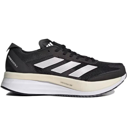 adidas Adizero Boston 11 Black White Carbon (Wide) - authentic adidas sneakers
