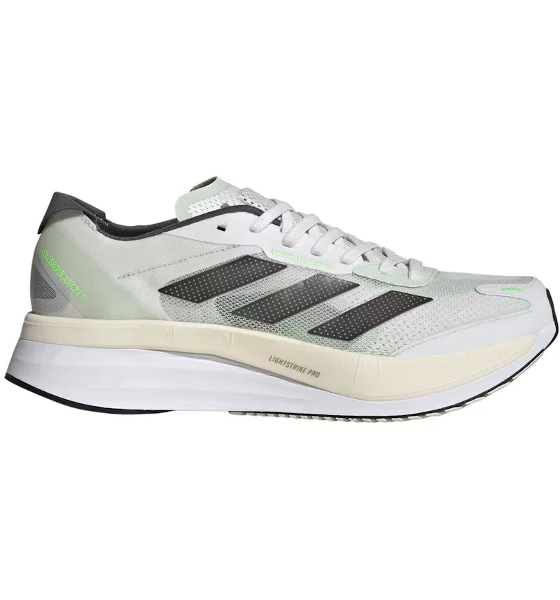 adidas Adizero Boston 11 Crystal White Linen Green - vue 360