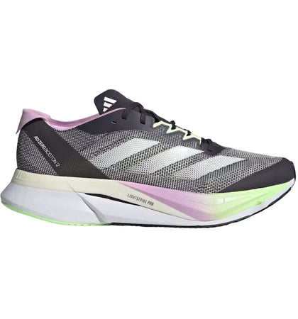 adidas Adizero Boston 12 Aurora Black Zero Metalic Green Spark - authentic adidas sneakers
