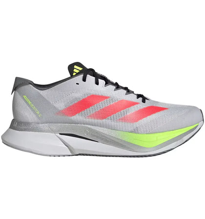 adidas Adizero Boston 12 Dash Grey Lucid Red Lucid Lemon - authentic adidas sneakers
