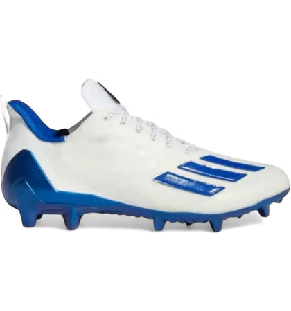 adidas Adizero Cleats White Royal Blue - authentic adidas sneakers