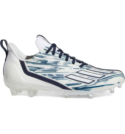 adidas Adizero Cleats White Team Navy Blue - authentic adidas sneakers