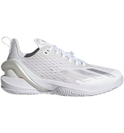 adidas Adizero Cybersonic Women Cloud White Silver Metallic Grey (Women's) - authentic adidas sneakers
