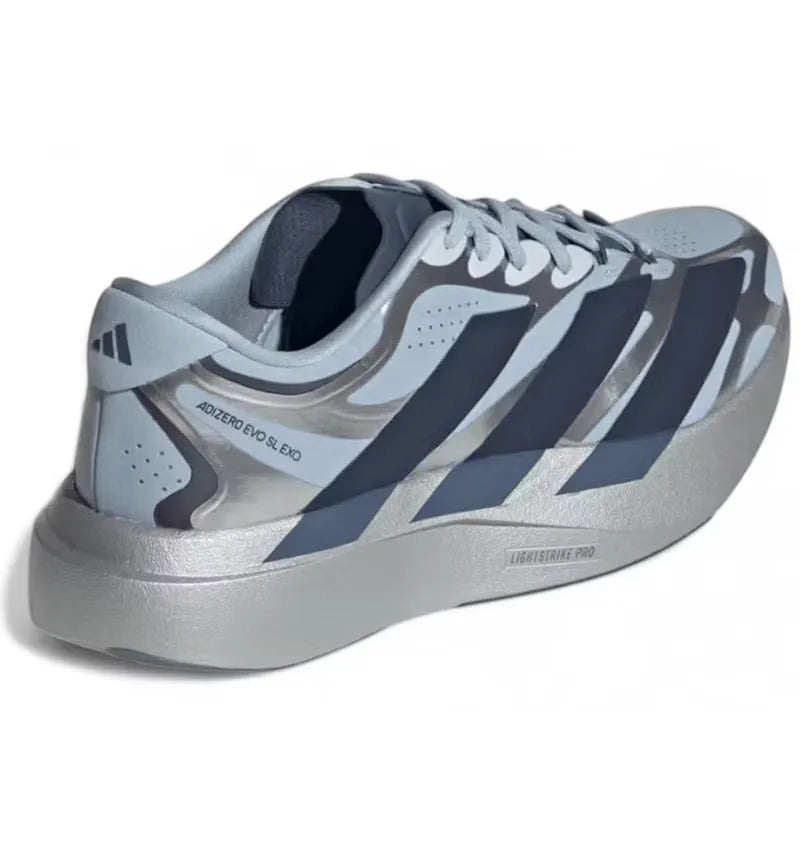 adidas Adizero EVO SL EXO Wonder Blue Silver Metallic - vue 360