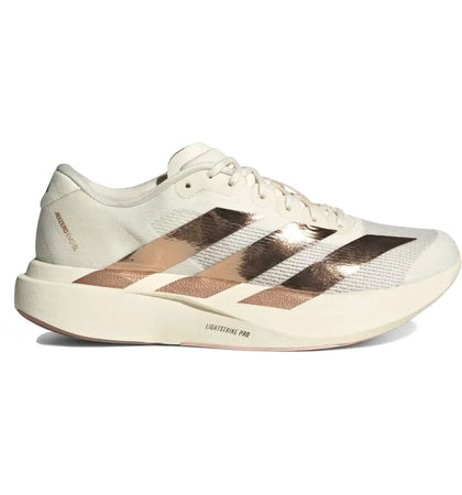 adidas Adizero Evo SL Metallic Stripes Off White Copper (Women's) - authentic adidas sneakers