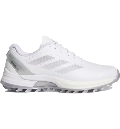 adidas Adizero ZG Spikeless Golf Cloud White Silver Metallic (Women's) - authentic adidas sneakers