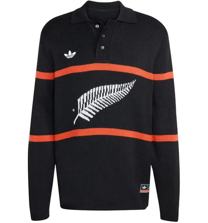 adidas & All Blacks Knitted Polo Black Black - authentic adidas product