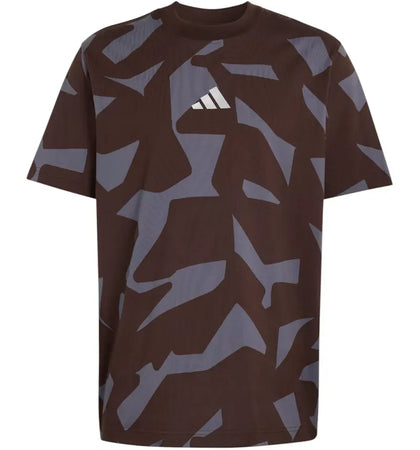 adidas Amg Camo Short Sleeve T-Shirt Aurora Coffee/Aurora Onix - authentic adidas apparel