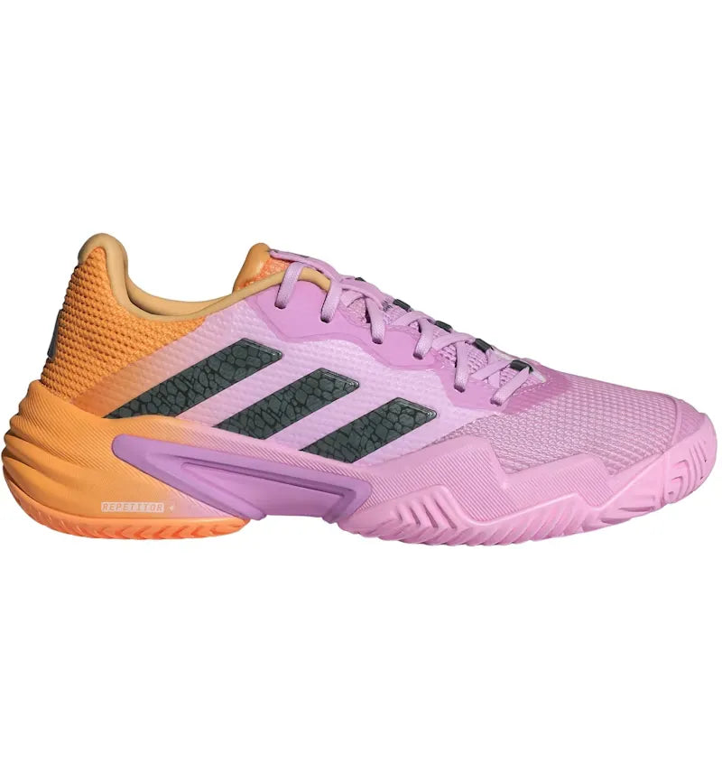 adidas Barricade 13 Hazy Orange Legend Ivy Bliss Lilac (Women's) - vue 360