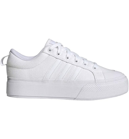 adidas Bravada 2.0 Platform Triple White (Women's) - authentic adidas sneakers