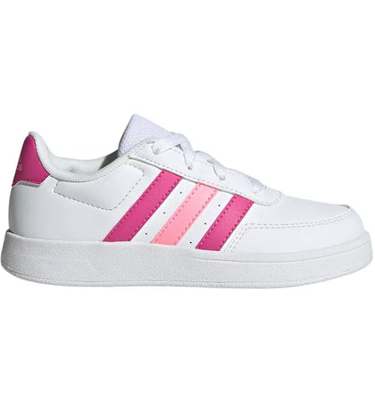 adidas Breaknet Lifestyle Court Cloud White Lucid Fuchsia Beam Pink (GS) - authentic adidas sneakers