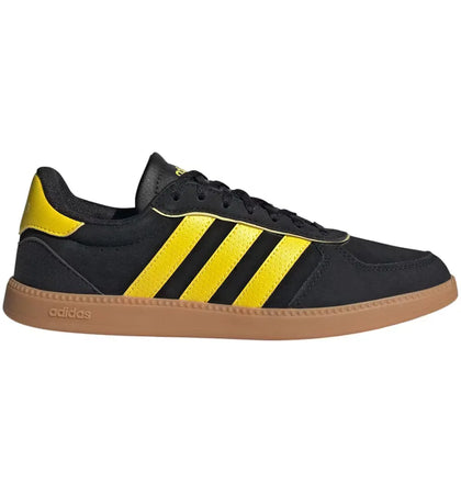 adidas Breaknet Sleek Core Black Yellow Powder Yellow (Women's) - authentic adidas sneakers