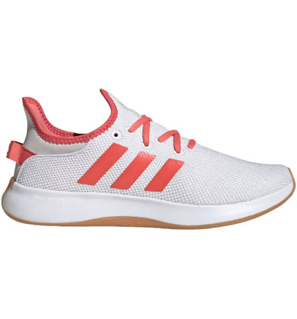 adidas Cloudfoam Pure Cloud White Preloved Scarlet Grey (Women's) - authentic adidas sneakers