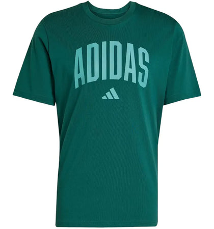 adidas Collegiate Lineage Graphic T-Shirt Collegiate Green - authentic adidas apparel