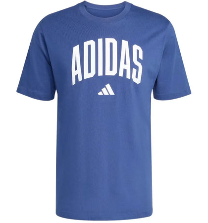 adidas Collegiate Lineage Graphic T-Shirt Dark Blue - authentic adidas apparel