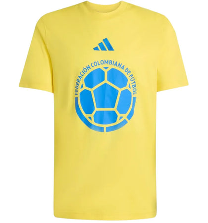 adidas Colombia DNA Graphic T-Shirt Impact Yellow - authentic adidas apparel